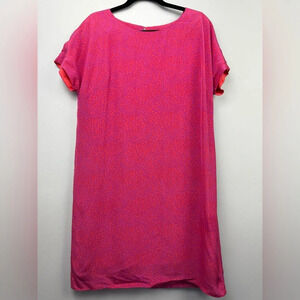 ELLIE KAI Short sleeve 100% Silk midi Dress size 10
